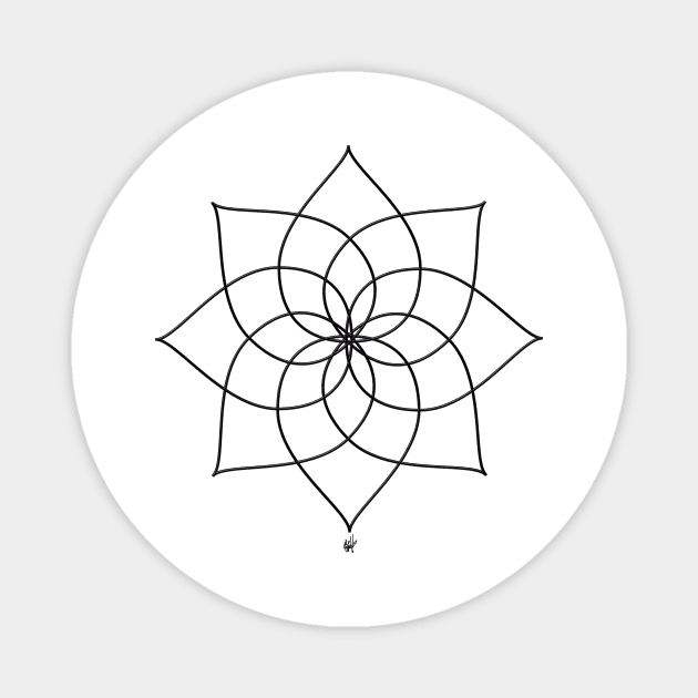 Delicate Mandala Magnet by TattooTshirt